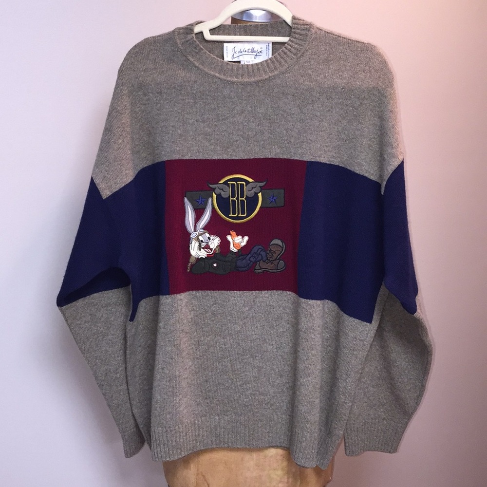 Jc de Castelbajac multi color bugs bunny sweater